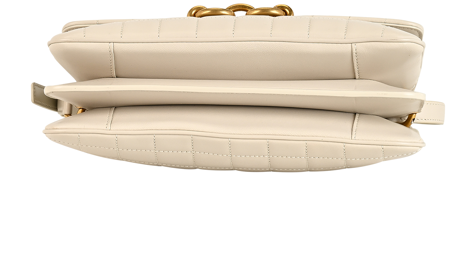 Le Maillon Shoulder Bag, &pound;795, Handbags, Cream, Leather, Top view